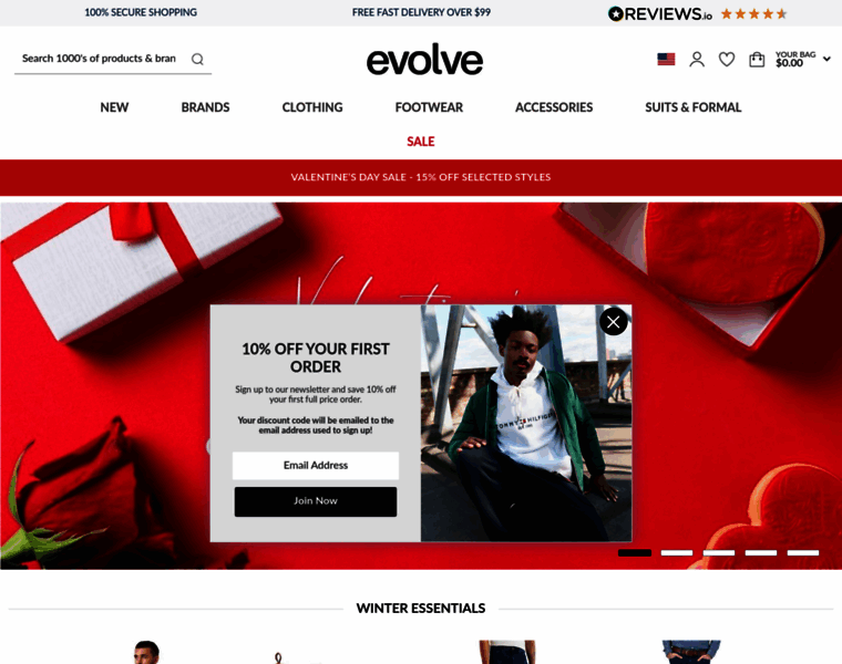 Evolvemenswear.com thumbnail