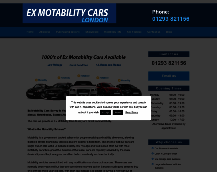 Ex-motabilitycarslondon.co.uk thumbnail