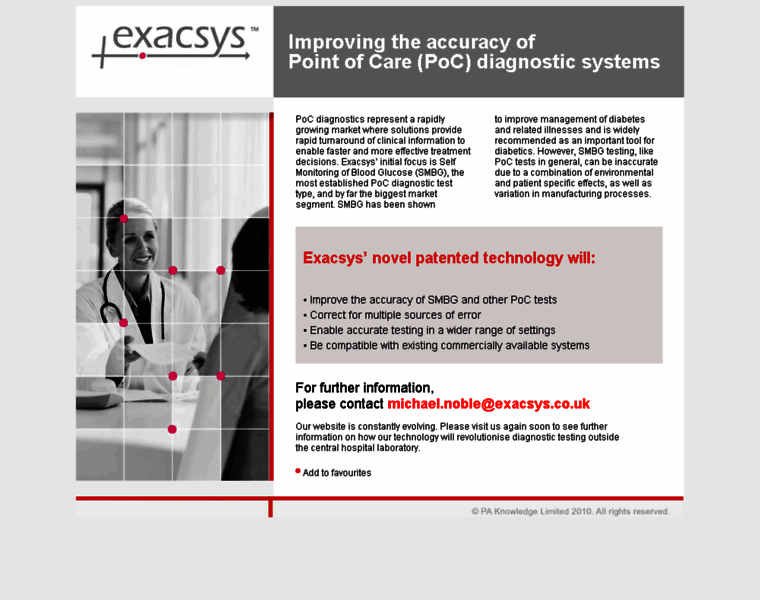 Exacsys.co.uk thumbnail