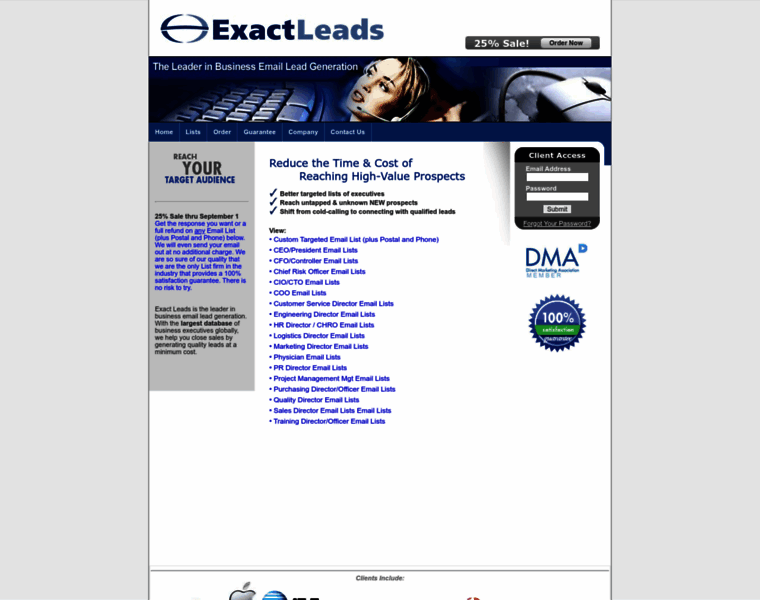 Exactleads.net thumbnail