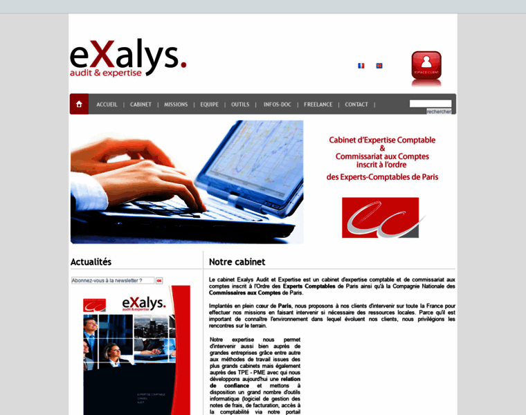 Exalysparis.com thumbnail