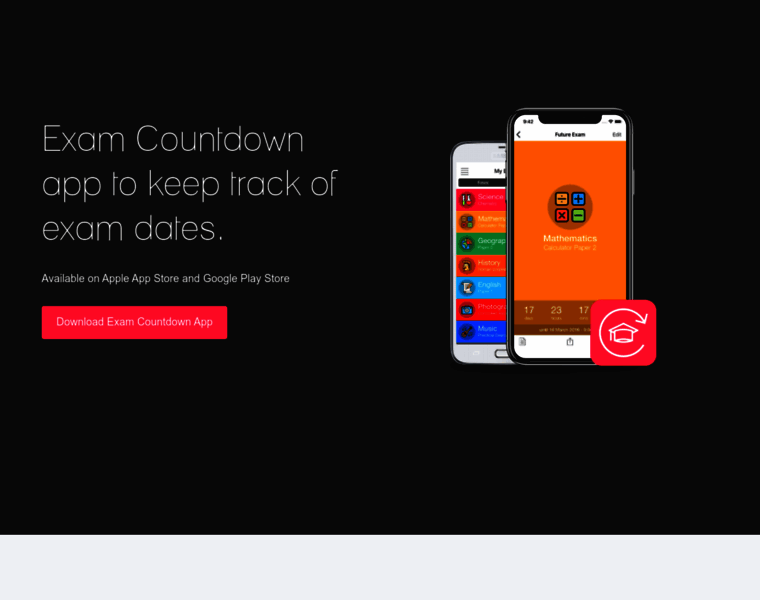 Examcountdownapp.com thumbnail Examcountdownapp.com thumbnail