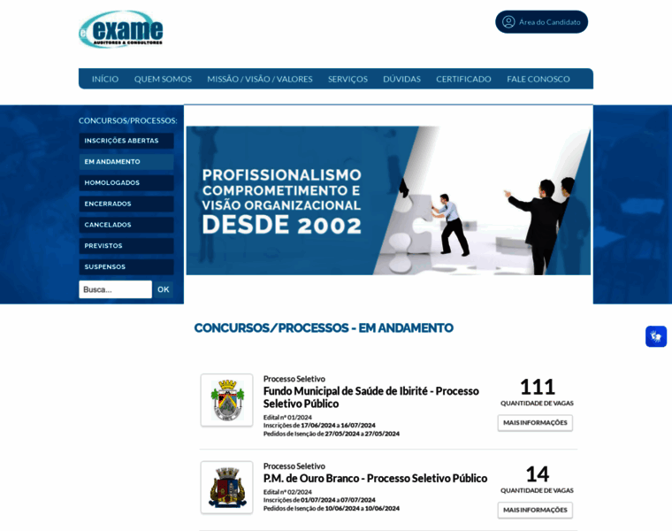 Exameconsultores.com.br thumbnail