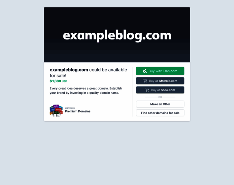 Exampleblog.com thumbnail Exampleblog.com thumbnail