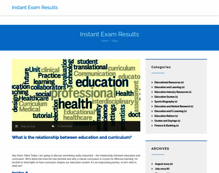 Examresultsdeclared.in thumbnail
