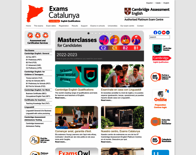 Exams-catalunya.com thumbnail