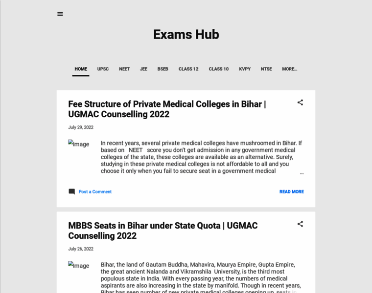 Examshub.co.in thumbnail