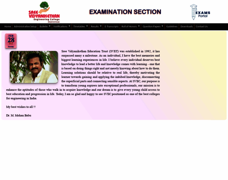 Examsportal.vidyanikethan.edu thumbnail