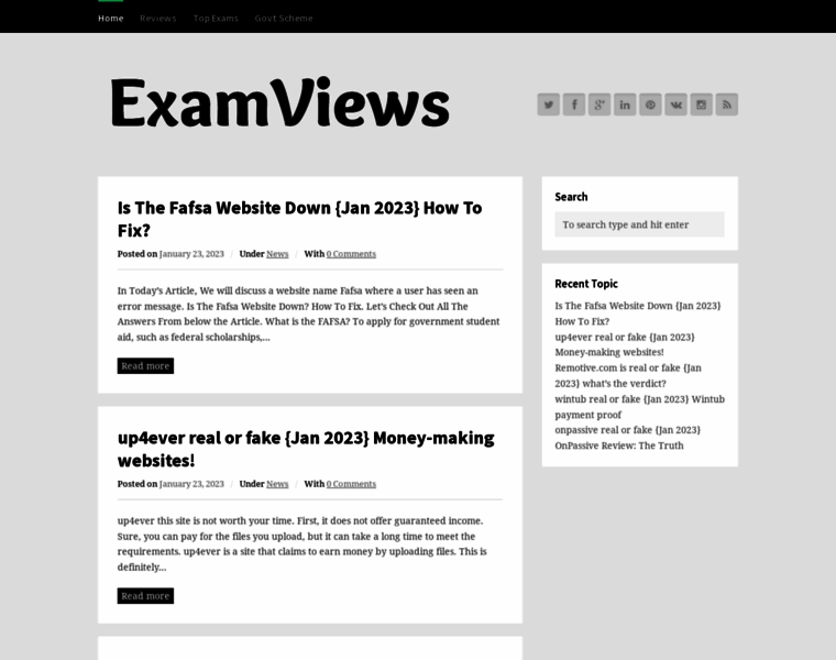 Examviews.com thumbnail