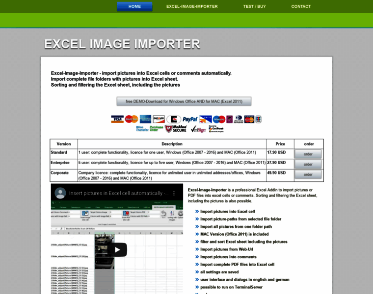 Excel-image-importer.com thumbnail