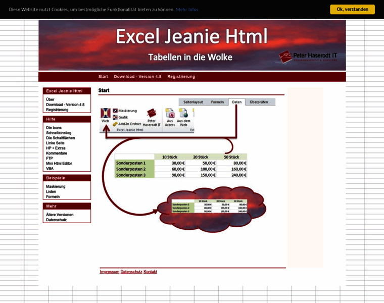 Excel-jeanie-html.de thumbnail
