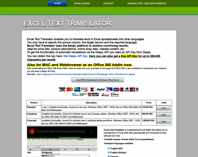 Excel-text-translator.com thumbnail