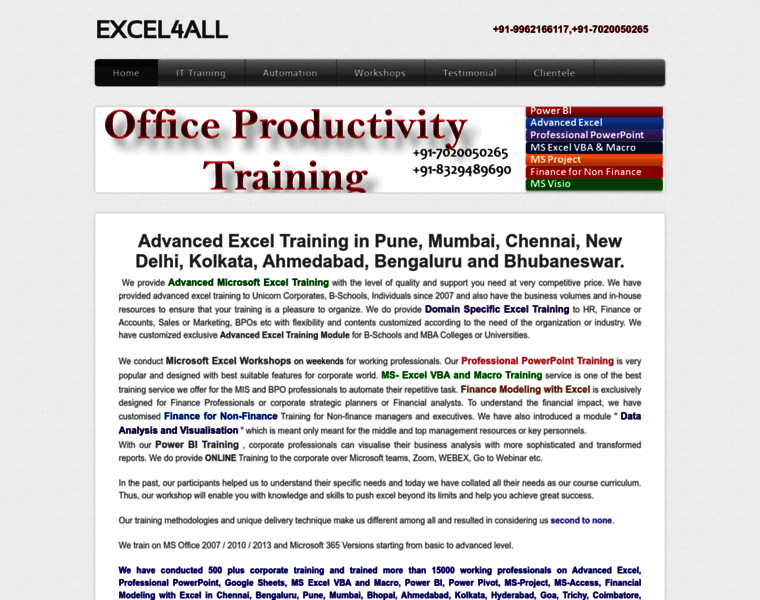 Excel4all.in thumbnail