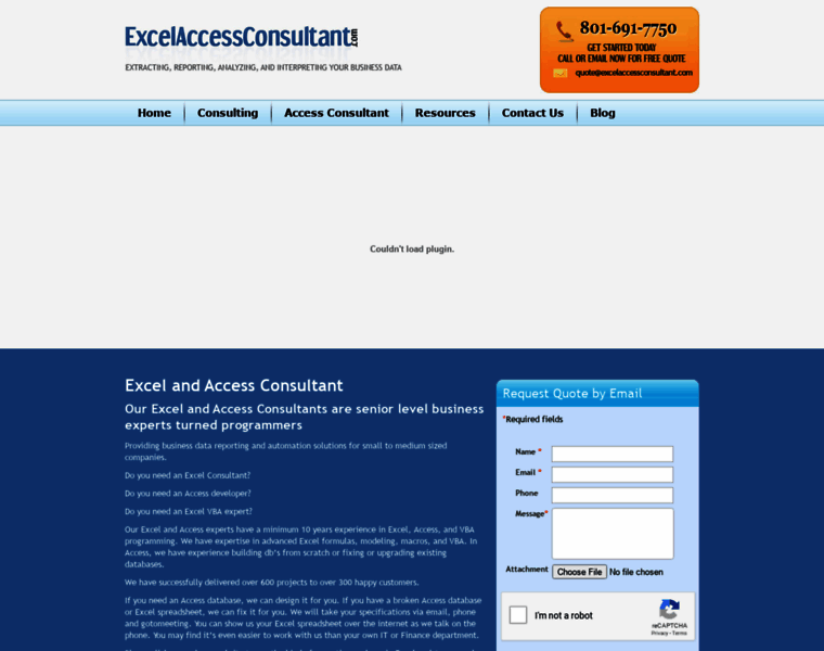 Excelaccessconsultant.com thumbnail