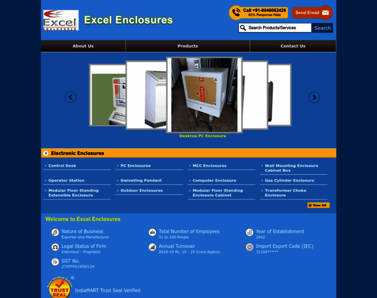Excelenclosures.co.in thumbnail