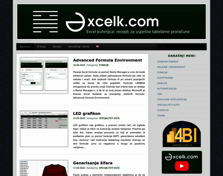 Excelk.com thumbnail