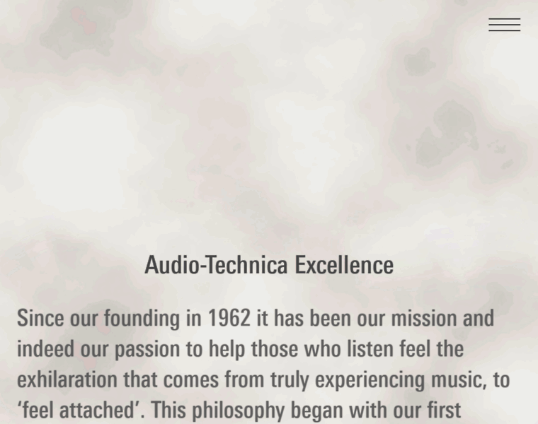 Excellence.audio-technica.com thumbnail