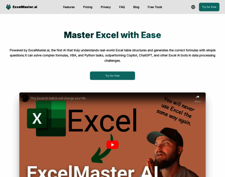 Excelmaster.ai thumbnail Excelmaster.ai thumbnail