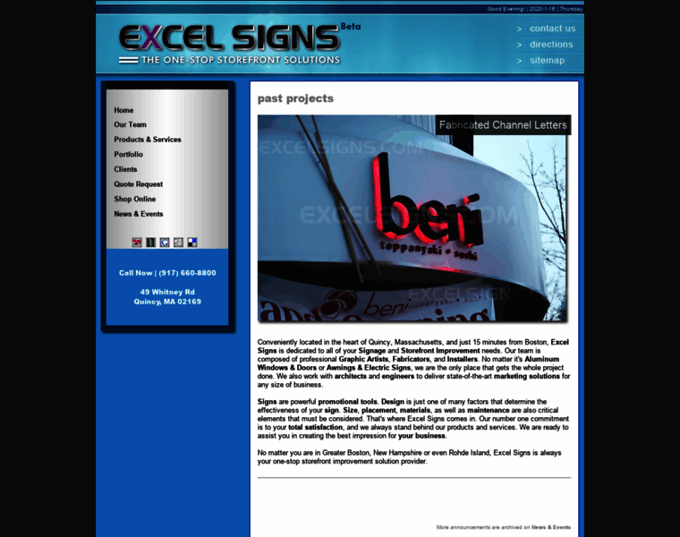 Excelsigns.com thumbnail