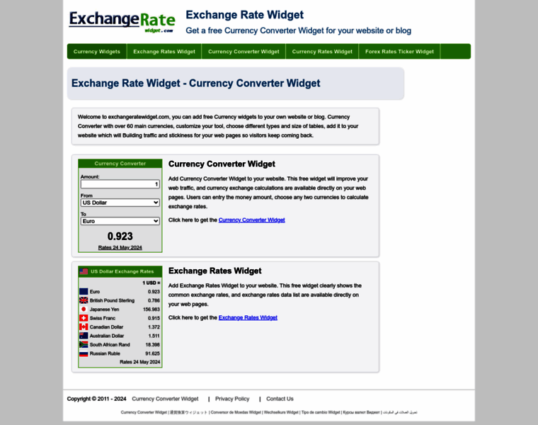 Exchangeratewidget.com thumbnail