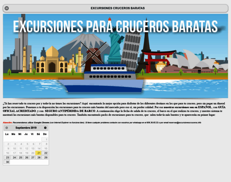 Excursionescrucerosbaratas.com thumbnail