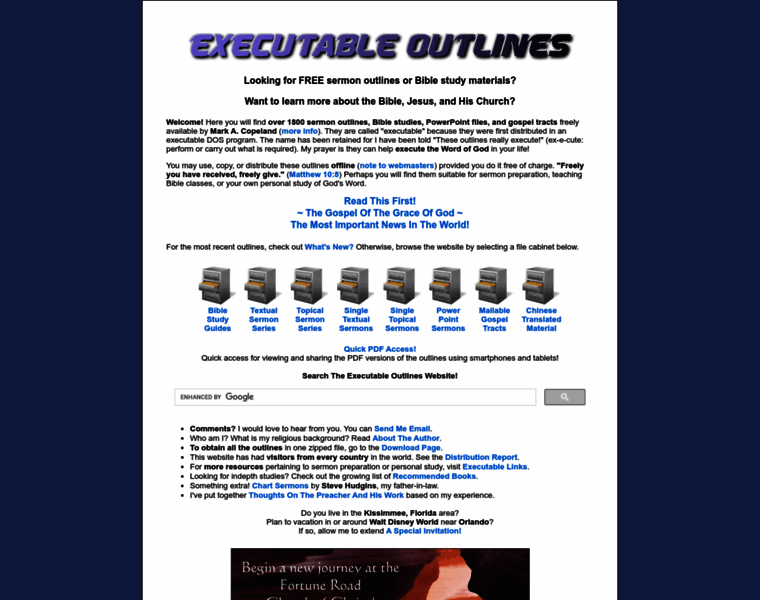 Executableoutlines.com thumbnail
