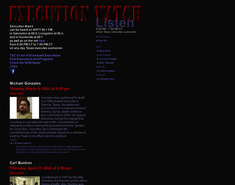 Executionwatch.org thumbnail