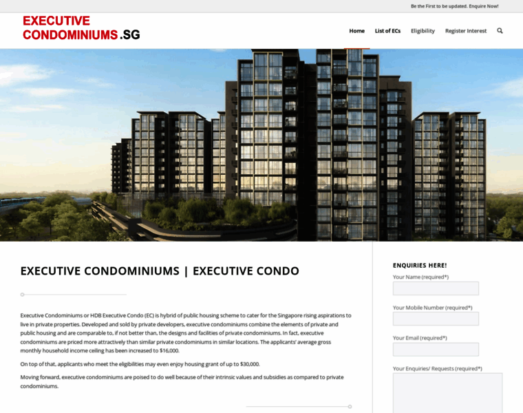 Executivecondominiums.sg thumbnail