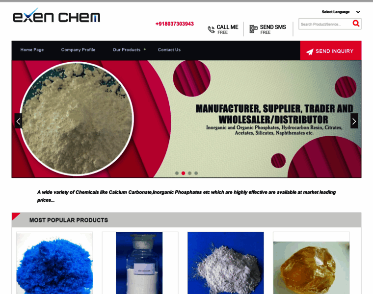 Exenchem.com thumbnail