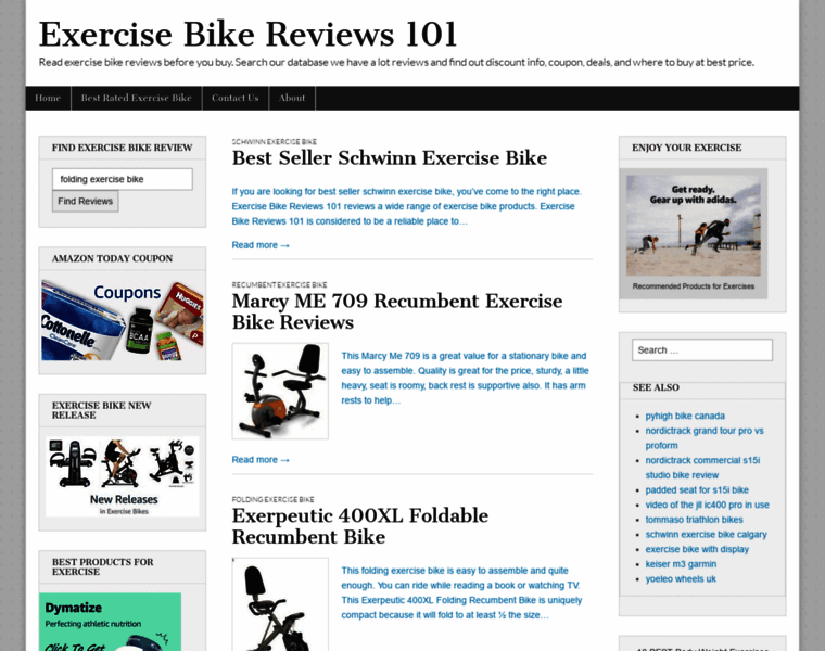 Exercisebikereviews101.com thumbnail