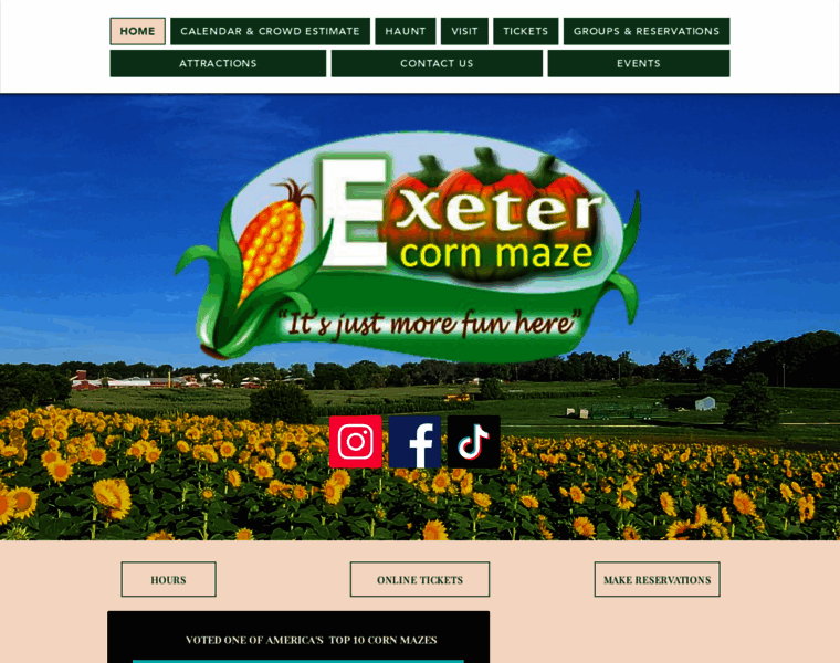 Exetercornmaze.com thumbnail