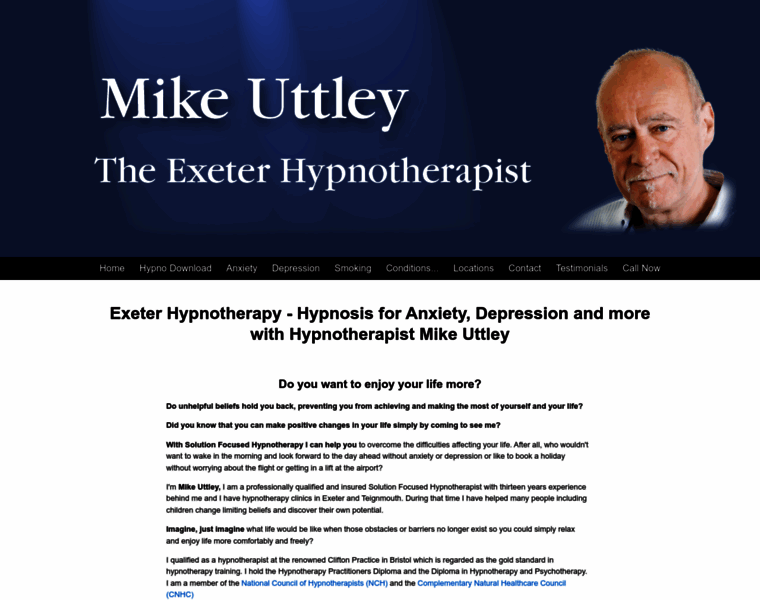 Exeterhypnotherapy.com thumbnail