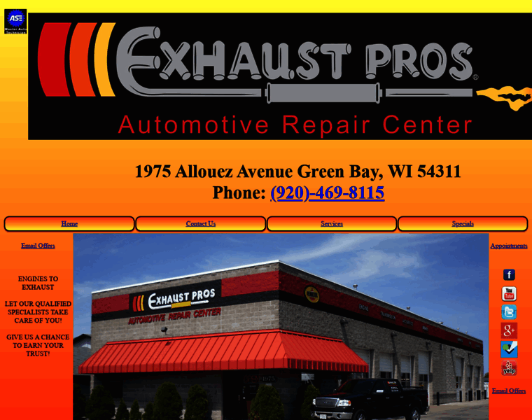 Exhaustprosr.us thumbnail