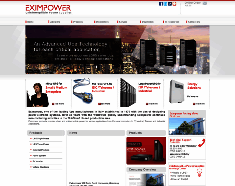 Exim-power.com thumbnail