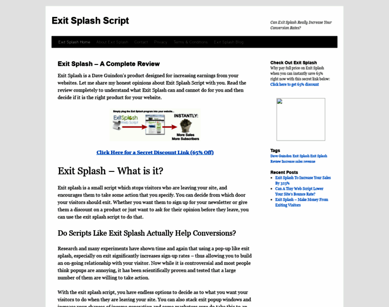 Exitsplashscript.com thumbnail
