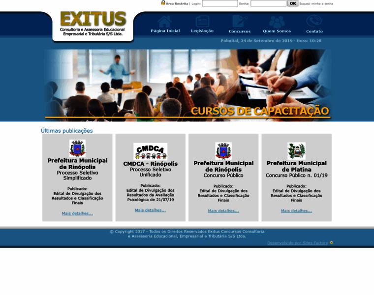 Exitusconcursos.com.br thumbnail