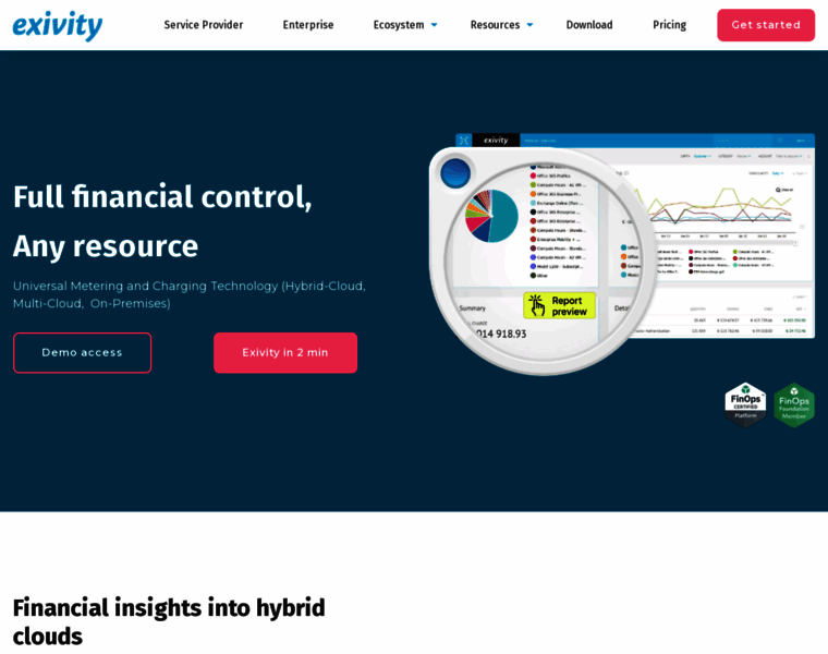 exivity.com at WI. Exivity - Hybrid Cloud Billing & FinOps Automation ...