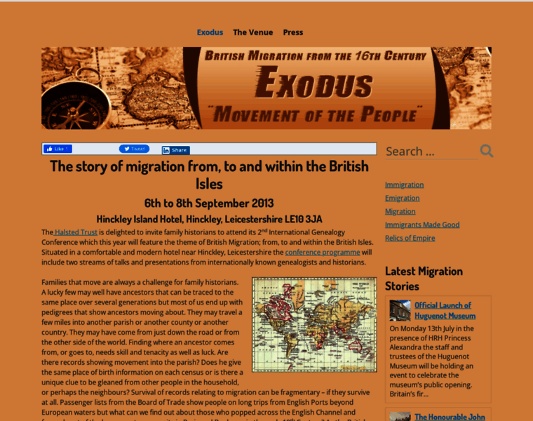 Exodus2013.co.uk thumbnail