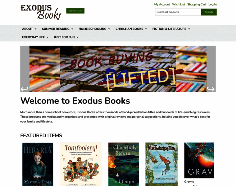 Exodusbooks.com thumbnail