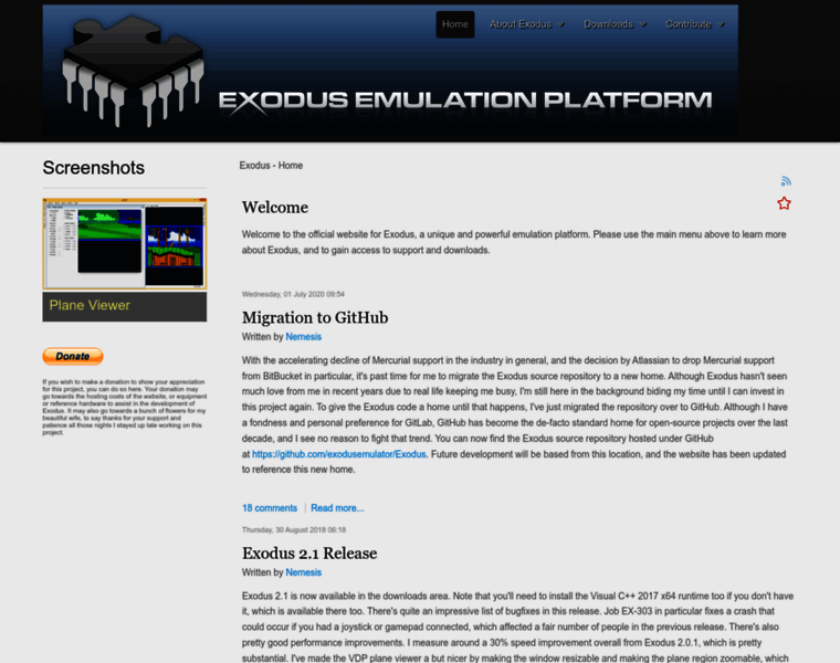 Exodusemulator.com thumbnail