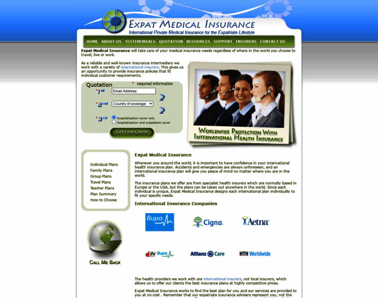 Expat-medical-insurance.com thumbnail