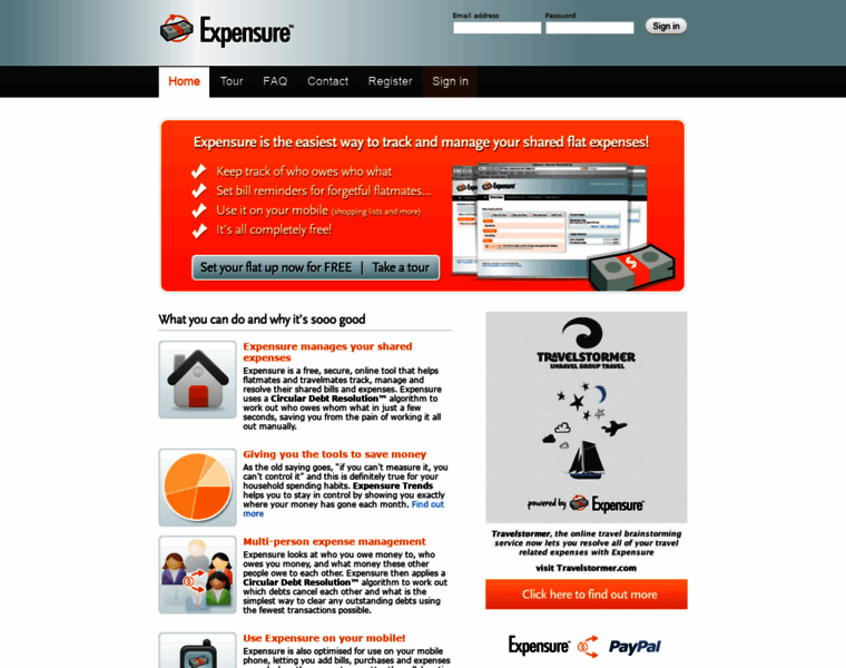 Expensure.com thumbnail