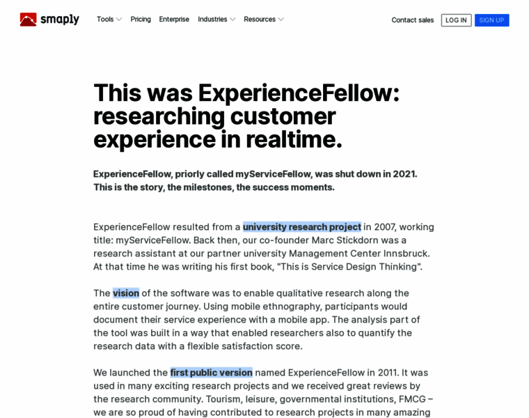 Experiencefellow.com thumbnail