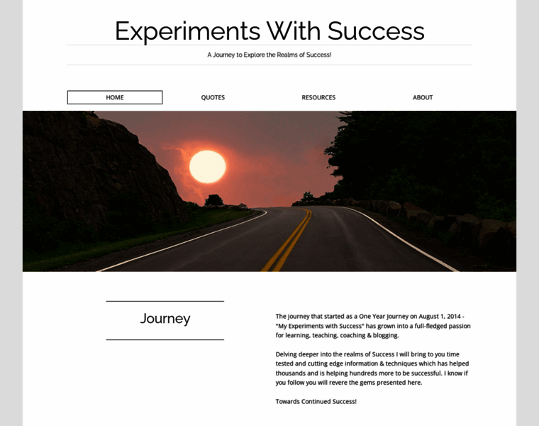 Experimentswithsuccess.com thumbnail
