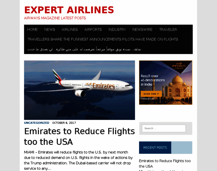 Expertairlines.com thumbnail
