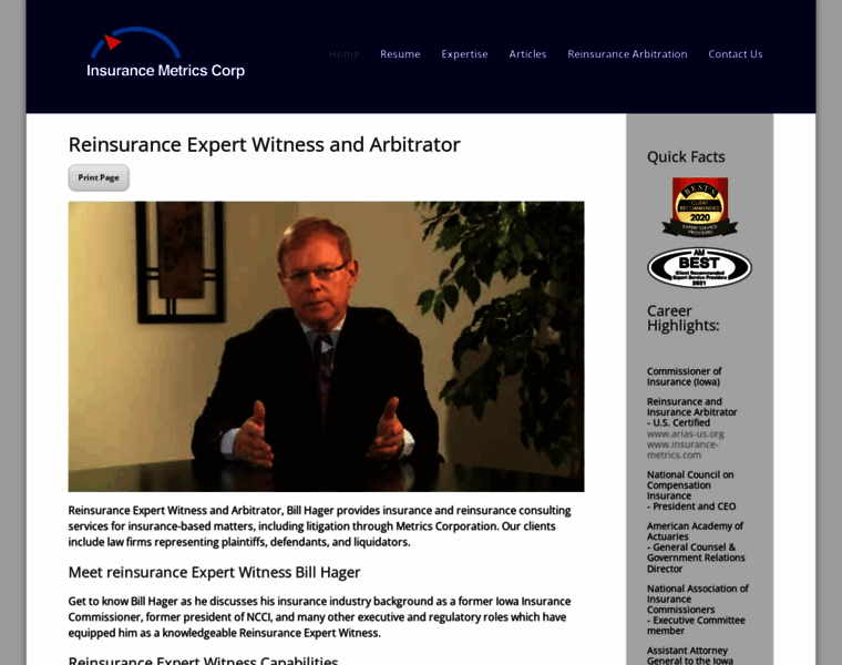 Expertinsurancewitness.com thumbnail