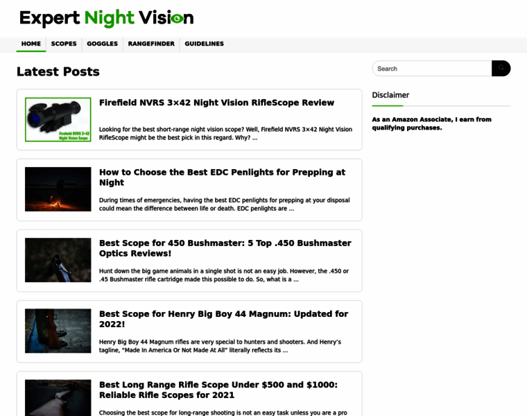 Expertnightvision.com thumbnail