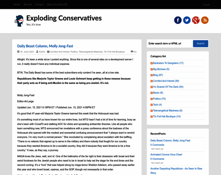 Explodingconservatives.com thumbnail