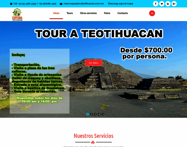 Explorateotihuacan.com.mx thumbnail