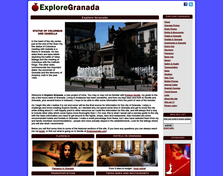 Exploregranada.com thumbnail